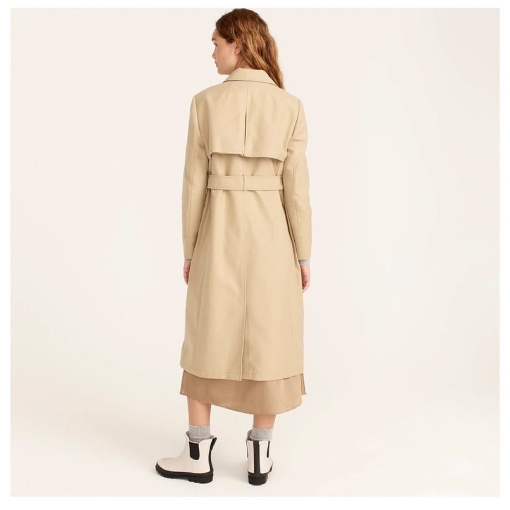 J. Crew Collection Tailored Trench Coat in Double-Faced Plaid - Picture 7 of 15